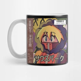 Vaporwave anime cartoon retro aesthetic Mug